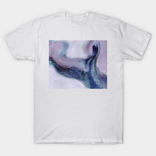 Blue Purple Violet Abstract Art T-Shirt